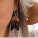 thumbnail image 5 of Nvzi Pendientes colgantes de estilo retro, nuevos y únicos, estilo bohemio étnico, joyería vintage (marrón), 5 of 5