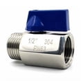 thumbnail image 5 of 1/8" 1/4" 3/8" 1/2" 3/4" 1 Inch BSP NPT F/M M/M F/F SS304 316 Kitchen Tube Manual Metal Handle Switch Pneumatic Mini Ball Valve ,Durable Materia, 5 of 5
