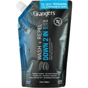 Grangers Wash + Repel Down 2-In-1 - Wash and Reproofing In One Bottle, Plastic Bottle, 33.8 Fl Oz