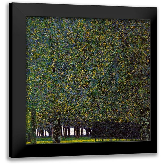 Klimt, Gustav 12x12 Black Modern Framed Museum Art Print Titled - Park