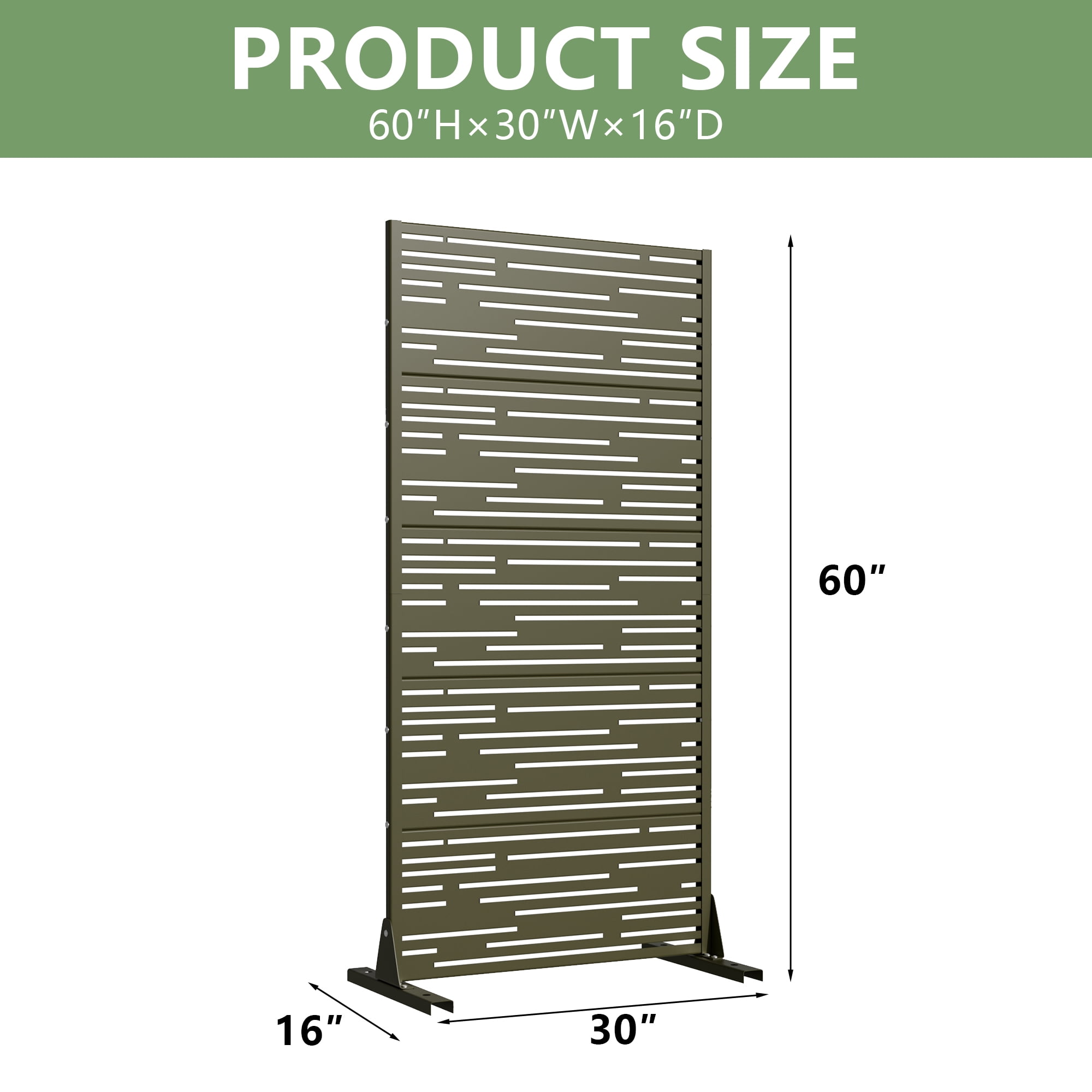 Metal Privacy Screen Panel Pattern