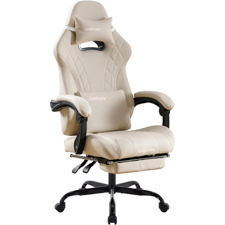 gaming chair with footrest and product