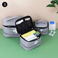 thumbnail image 6 of Portable First Aid Kit with Reflective Strip, Handheld Travel Medicine And Medication Storage Bag (1PC Red S), 6 of 7
