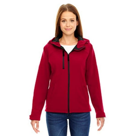 Ash City - North End Ladies' Prospect Two-Layer Fleece Bonded Soft Shell Hooded (Best Price North Face Triclimate Jacket)