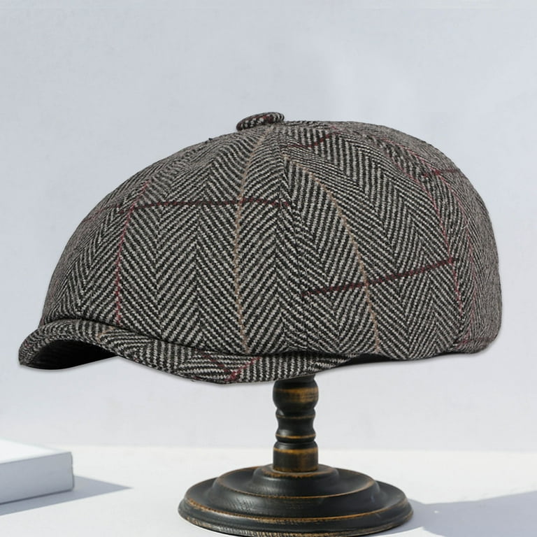 UDIYO Painter Hat British Style Retro Fine Texture Short Brim