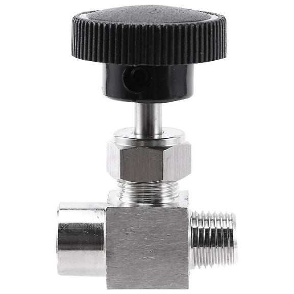 Needle Valve Adjustable 1/4 Inch Male To Female Thread Stainless Steel 304 Flow Control Shut Off Cr