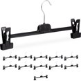 thumbnail image 1 of Trouser hanger - set of 12 - 2 clips - plastic, 1 of 6