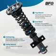 thumbnail image 5 of BFO Coilovers for Ford Mustang 2005-2014 GT S-197, Height Adjustable Coilovers Suspension Kit, Preset Damping Shock Absorber Struts, Lowering Kit Black, 5 of 9