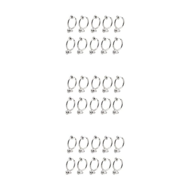 Wisewang 10pcs Ear Clip Converters Earring Accessories Non-Pierced Jewelries Components Wear-resistant Matching Findings Type17 3Set
