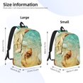 thumbnail image 4 of Daiia Starfish And Seashell On The Beach Vintage Canvas Backpack for Men and Women ,Hiking Backpack,Travel Laptop Bag for School,Large Capacity Backpack-, 4 of 8