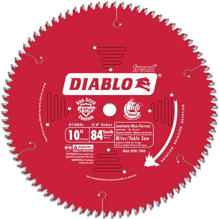 Diablo D1084L 10-Inch 84T Laminate Chop/Slide Miter And Table Saw (Best 10 Inch Table Saw Blade For Hardwood)