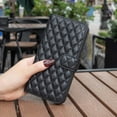 thumbnail image 5 of iPhone 14 Wallet Case Premium Handmade PU Leather Phone Case Card Slots Magnetic Closure Zipper Pocket Kickstand Flip Case with Hand Strap for iPhone 14 - Black, 5 of 5