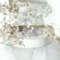 thumbnail image 5 of Rosec Jewels Lab Created Diamond Infinity Ring (Ef-VS Quality) - Knot Ring for Valentines Day Gift, 925 Sterling Silver, US 4.00, 5 of 8