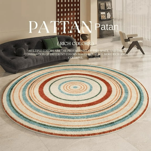 Soundproof And Dirty-resistant Round Carpet Office Computer E-sports Swivel Chair Rocking Table Study Bench Bedroom Floor Mat