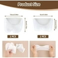 thumbnail image 2 of 2 Pairs Silicone Toe Protectors, Triani Cushioning Gel Toe Caps with Breathable Holes Metatarsal Pads for Women and Men Gel Pads for Feet Ballet Pointe Forefoot Cushion for Pain Relief（White）, 2 of 6