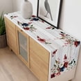 thumbnail image 4 of Pink Valentine's Day Table Runner - 90 Inch Long, Kitchen Dining Table Runner Dresser Scarves, Spring Floral Eucalyptus Leaves Wooden Farmhouse Decor for Coffee Tables Wedding Party Banquet, 4 of 8