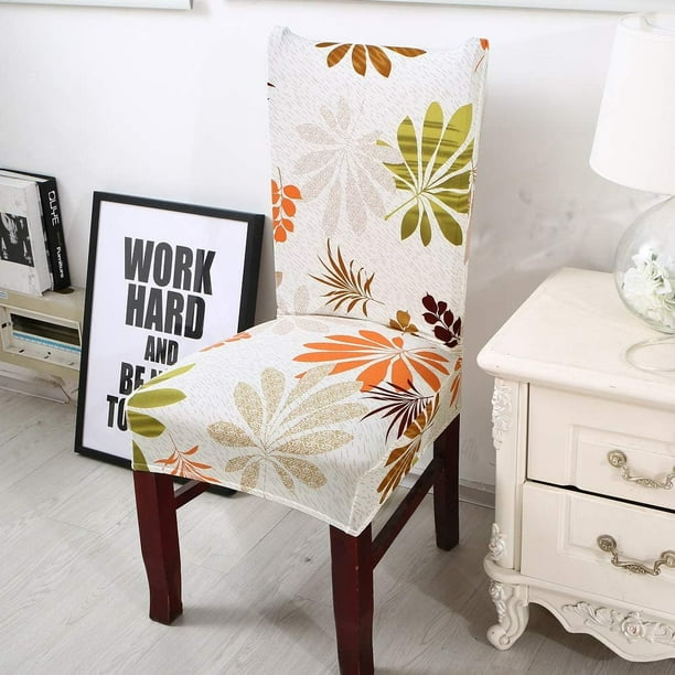 6pcs Chair Covers Stretch Dining Chair Slip Covers Elastic