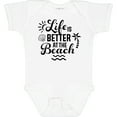 thumbnail image 3 of Inktastic Life is Better at the Beach with Sunshine Seashell and Palm Trees Boys or Girls Baby Bodysuit, 3 of 5