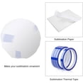 thumbnail image 4 of PYD Life 50 PCS Sublimation Ceramic Ornaments Bulk 2.75 Inch Round Blank with Gold String for Crafting DIY Personalized Christmas Home Decor Bulk, 4 of 6