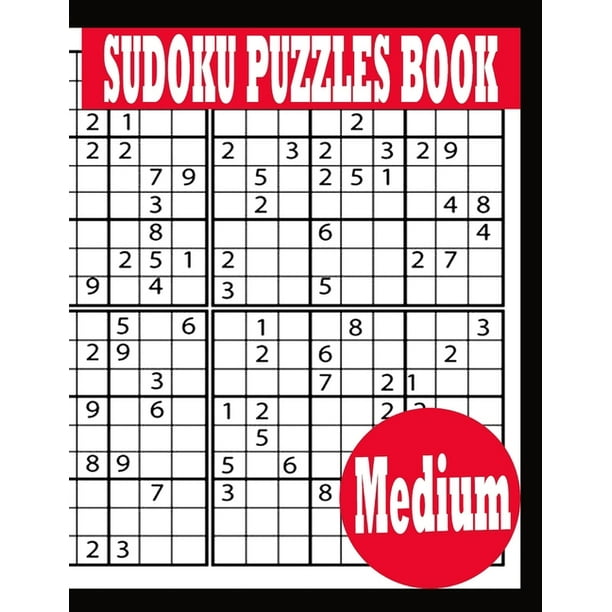 medium sudoku puzzle book including instructions and answer keys for adults paperback walmart com