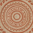 thumbnail image 5 of SAFAVIEH Natural Fiber Zoolander Geometric Jute Area Rug, Orange/Natural, 5' x 5' Round, 5 of 6