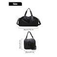 thumbnail image 4 of PULLIMORE Portable Travel Duffel Bag, Sports Tote Gym Bag, for Women Men Shoulder Weekender Overnight Bag (Black), 4 of 8