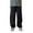 -A-Black27, variant on FINALGANG Boy Versatile Pants Solid Color Elastic Waistband Sweatpants Straight Leg Slacks With Pockets For 4-13 Years Relaxed Fit Soft Daily Wear