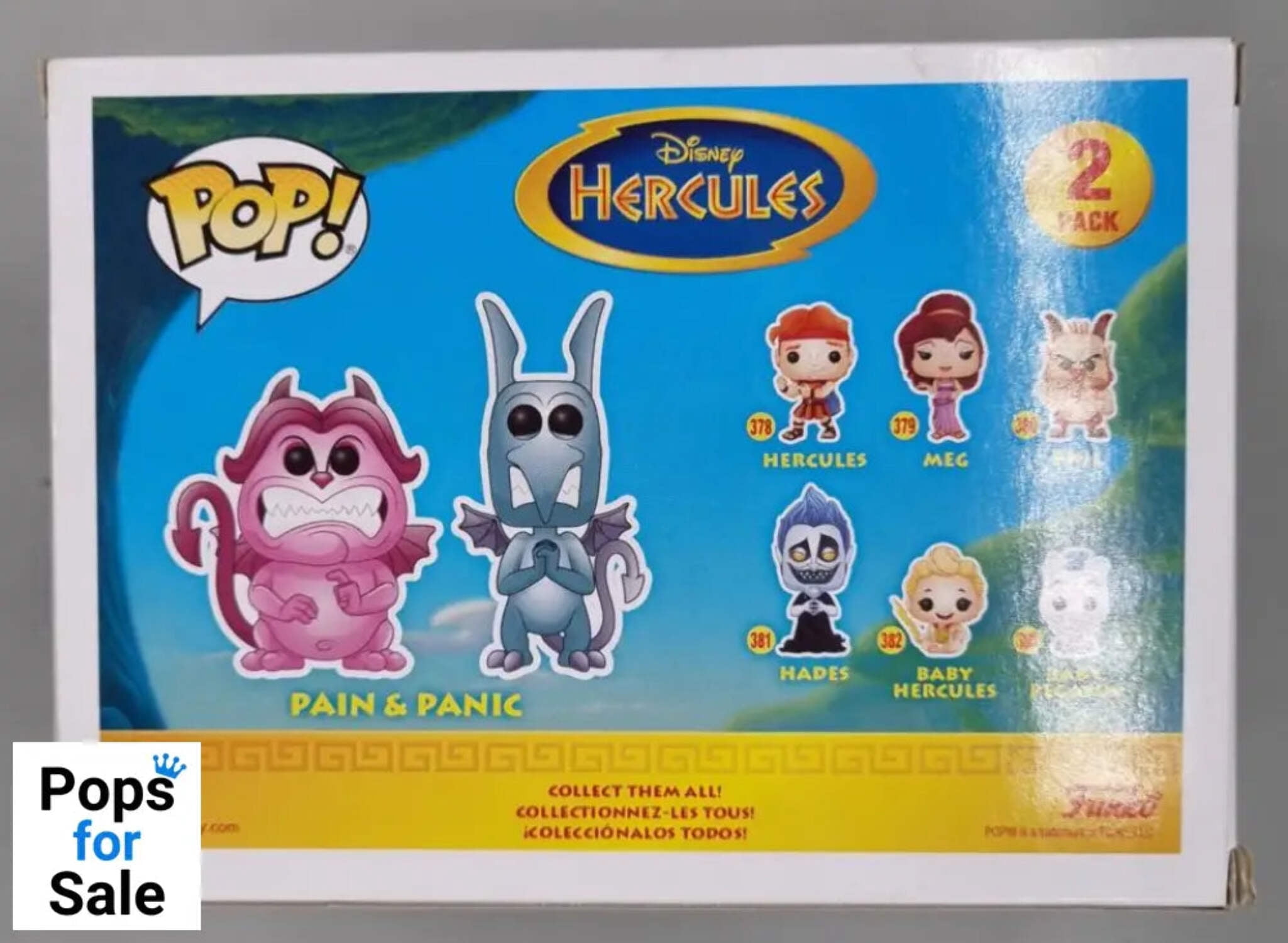 Funko POP! Disney: Hercules Pain and Panic 2 Pack Collectible Figure, Multicolor
