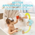 thumbnail image 6 of HYPERLIVING Baby Bath Toy,Baby Bath Shower Head Cute Elephant Toddler Bathtub Sprayer Toys with 3 Suction Cups Adjustable Shower Sprinkler Toys for Toddlers Boys Girls(gules), 6 of 9