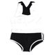thumbnail image 1 of Moda mujer gimnasio deportes fitness yoga entrenamiento sujetador pantalones cortos traje conjunto blanco M, 1 of 5