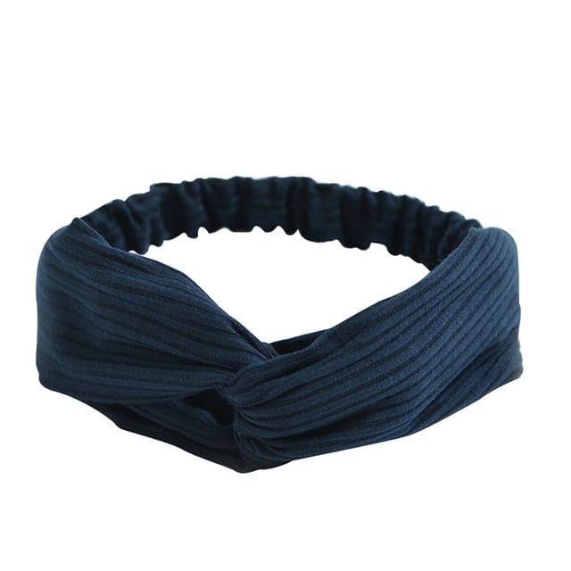 Minnieouse Diadema torcida para mujer, nudo envolvente, turbante, cabello anudado retorcido, elástico Accesorio para el cabello No.9