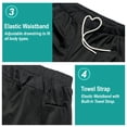 thumbnail image 5 of MINOUVA 2-in-1 Swim Trunks with Compression Liner, Quick-Dry Stretch Fabric, Drawstring Waist, Swimwear Bottoms, Men's, Black L, 5 of 7