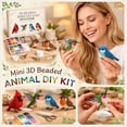 thumbnail image 3 of Tiny 3D Beaded Animal DIY Kit – Beginner Friendly Handmade Bead Art Set, Cute Mini Animal Decor Gift Backyard Birds, 3 of 7