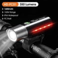thumbnail image 1 of WEST BIKING 1300 Lumen Bicycle Front Light USB Rechargeable Flashlight MTB Road Bike LED Headlight Waterproof Cycling Light, 1 of 5