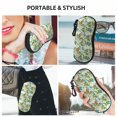 thumbnail image 6 of KLL Meadow Plants And Butterflies Print Eyeglass Case for Men & Women's Classy Travel Eyewear Holder Case Zipper Eyeglasses Case With Hook, 6 of 6