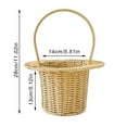 thumbnail image 2 of Home Textile Storage - Rattan Woven Handle for Wedding Flower -Purpose Storage Solution for Home and, 2 of 6