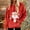 Multicolor, variant on Alllist Crew Neck Hoodies for Women Flannel Long Sleeve Multicolor Santa Claus Hoodie Warmth Refined Relaxed Fit Printed Tops Multicolor,L