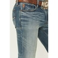 thumbnail image 2 of Moonshine Spirit Men's Twister Wash Decker Slim Straight Stretch Denim Jeans - MSSP25J01-MDW 32W x 30L  US, 2 of 4