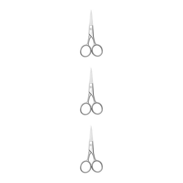 Soidarity Tijeras para bigote resistentes al desgaste, herramientas de limpieza convenientes, mano de obra fina, cabeza redonda distintiva, Type1 NO1