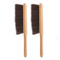 thumbnail image 3 of Masteelf 2pcs Wooden Brush Hand Broom Bench Brush Bed Duster with Long Wood Handle Whisk Broom, 3 of 8