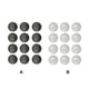 thumbnail image 5 of Kenally 12 piezas de tapa de tornillo antiarañazos para puerta de coche, surtido de tornillos para vehículo, juego surtido de cubiertas para Type2 NO2, 5 of 6