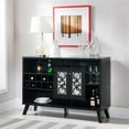thumbnail image 6 of Bowery Hill Contemporary Wood Wine Rack Buffet in Cappuccino, 6 of 9