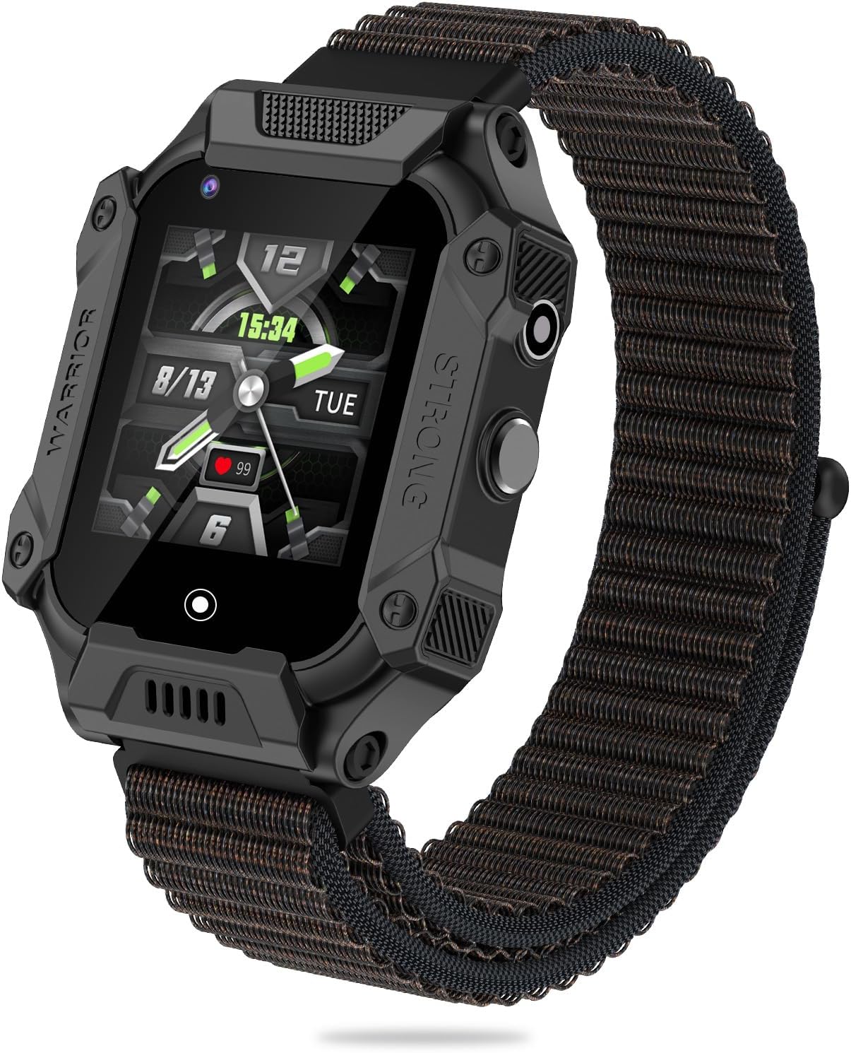 SHANNA 4G Smart Watch for Girls Boys, Smart Watch Phone with Calling, SOS, GPS, Camera, Flashlight, GPS Tracker for 3-12 Years Kids Birthday Xmas Gift, Black