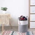 thumbnail image 3 of Laundry Basket,Laundry Basket Laundry Basket Storage Basket Dirty Laundry Basket Cotton Rope Folding Dirty Clothes Basket Storage Basket Laundry Basket Large Woven Cotton Rope Storage Basket, 3 of 8