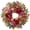 04-burgundy, variant on 24 Inch Spring Wreaths for Front Door Decor, Spring Front Door Wreath with Pink&Purple Peony Floral and Vintage Blue Hydrangea Flower for Wedding or Indoor&Outdoor Wreath Decoration
