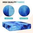 thumbnail image 4 of EAGLE PEAK Outdoor Deep Seat Cushion Set for Patio Furniture, 25 x 25 x 5 inch, 2 PCS Back Chair Cushion with Fixed belt, Tie Dye Blue, 4 of 7