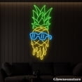 thumbnail image 3 of Glowneon Cool Pineapple Neon Sign, Pineapple Wear Glasses Led Sign, Juice Fruit Shop Decor, 3 of 5