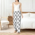 thumbnail image 5 of Uemuo Black Squirrel Pattern Women's Wide Leg Palazzo Lounge Pants with Pockets Light Weight Loose Comfy Casual Pajama Pants-X-Large, 5 of 9