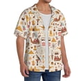 thumbnail image 2 of Kdxio Men's Hawaiian Shirt for Men Short Sleeve Shirt UAE Travel1 Summer Casual Holiday Beach Button Down T-Shirts, 2 of 5