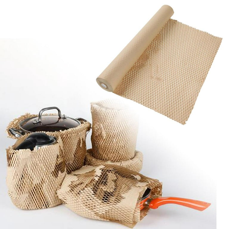 Honeycomb Packing Paper for Moving Breakables 11.8 inches*295 Feet Bulk Packing Materials for Household, Bubble Cushioning Wrap Roll Eco Friendly